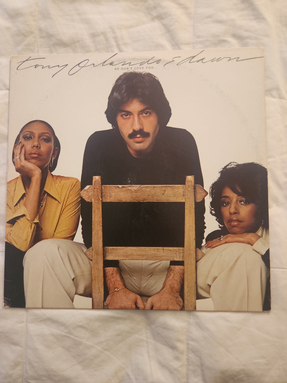 Tony Orlando & Dawn 'He Don't Love You' Vinyl Album NEVER PLAYED! Cover Wear